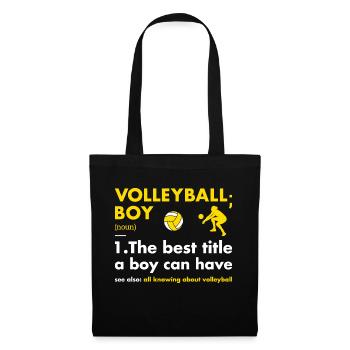 Sport Boy Definition Volleyball - Tote Bag - black - Front