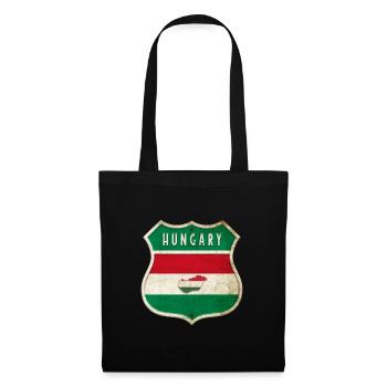 Hungary coat of arms flag design - Tote Bag - black - Front