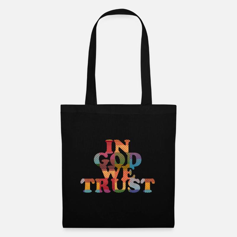 In God we trust - Stoffbeutel - Schwarz