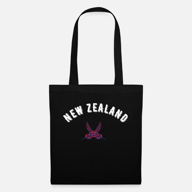 Neuseeland - Stoffbeutel - Schwarz