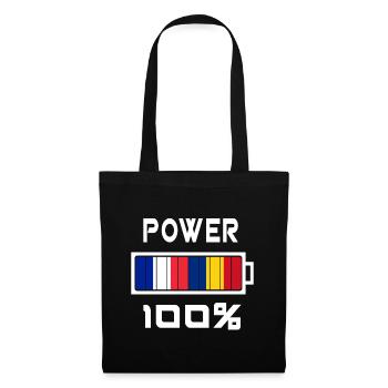 Romania and France Power 100% - Tote Bag - black - Front