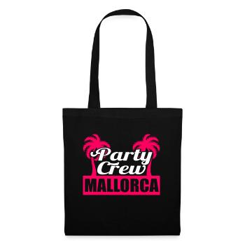 Party Crew Mallorca Nightlife Tee for Alcoholic - Sac en tissu - noir - Devant