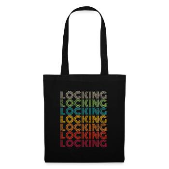 Locking Funk Style Tanz - Stoffbeutel - Schwarz - Vorne