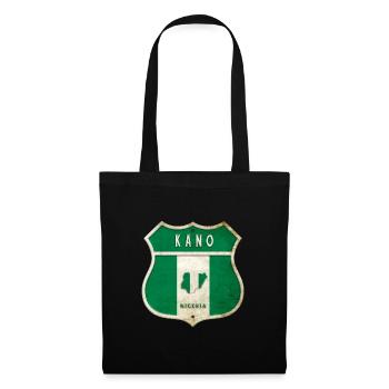 Design du drapeau de Kano Nigeria - Sac en tissu - noir - Devant