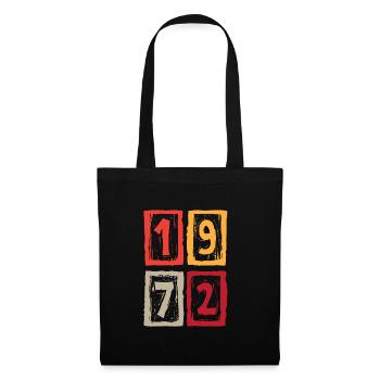 1972 Vintage - Stoffbeutel - Schwarz - Vorne