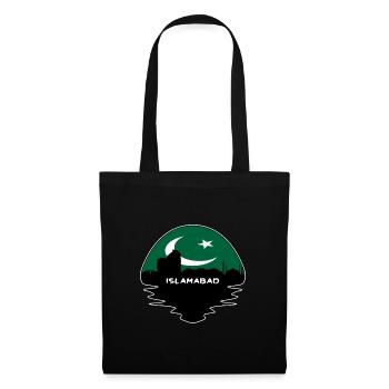 Islamabad Pakistan Flag Skyline Silhouette Travel - Tote Bag - black - Front