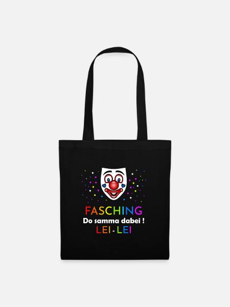 Fasching Do samma dabei - Stoffbeutel - Schwarz