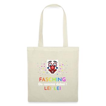Fasching Do samma dabei - Stoffbeutel - Natur - Vorne