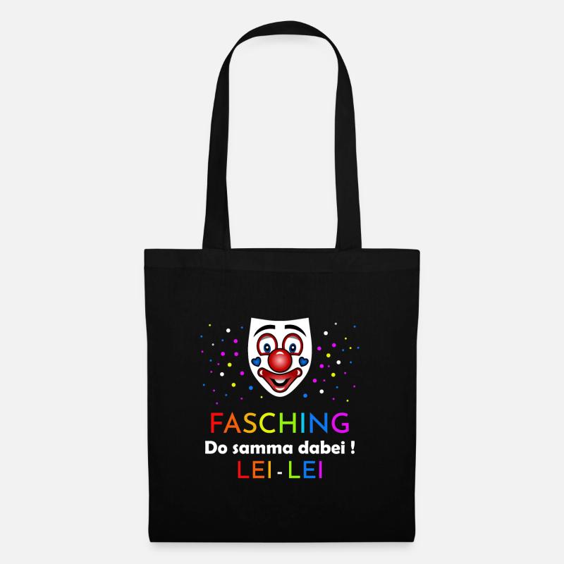 Fasching Do samma dabei - Stoffbeutel - Schwarz