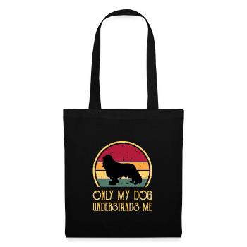 Cavalier King Charles Spaniel Dog Silhouette - Tote Bag - black - Front