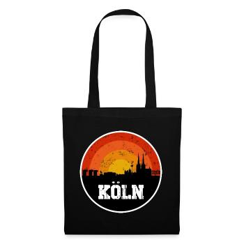 Horizon de Cologne - Sac en tissu - noir - Devant