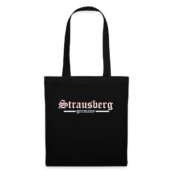 Strausberg sütterlin - Stoffbeutel - Schwarz - Vorne