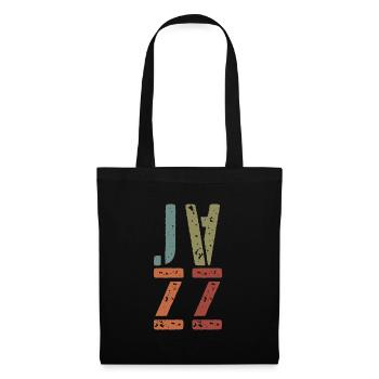 Jazz Retro - Stoffbeutel - Schwarz - Vorne