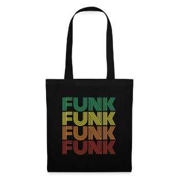 Funk Retro - Stoffbeutel - Schwarz - Vorne