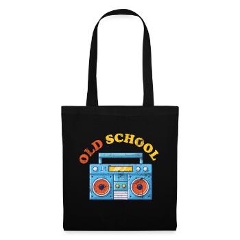 Old School Ghettoblaster - Stoffbeutel - Schwarz - Vorne