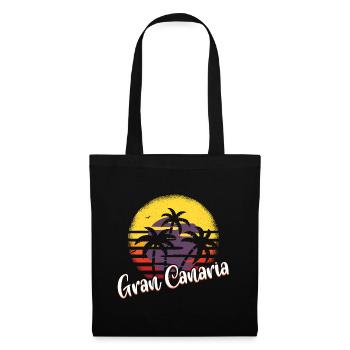 "Gran Canaria Island Spain" T-shirt Design Sun - Tote Bag - black - Front