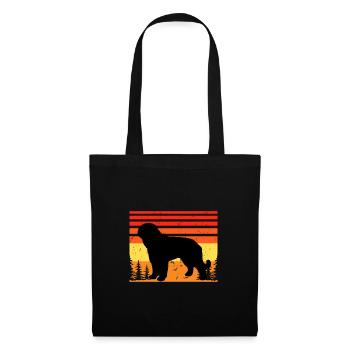 Barbet Dog Lover Silhouette Vintage Sunset - Tote Bag - black - Front