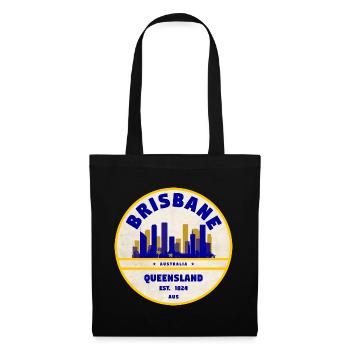 Brisbane Australien Skyline - Stoffbeutel - Schwarz - Vorne