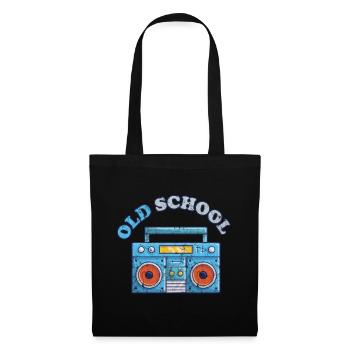Old School Vintage - Sac en tissu - noir - Devant