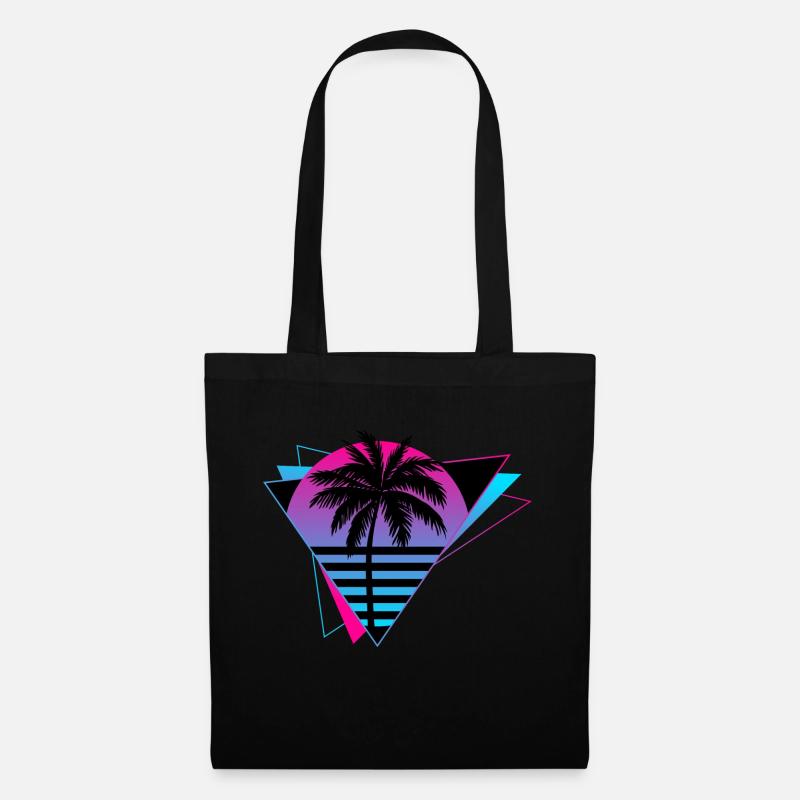 Synthwave 1 80s 90s Retro - Tote Bag - black