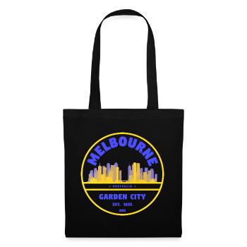 Melbourne Garden City Skyline - Sac en tissu - noir - Devant