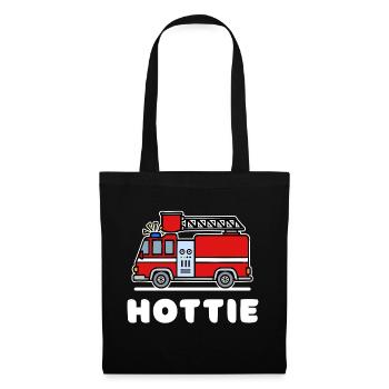 Déclaration sur les pompiers Brigade de sauveteurs de pompiers - Sac en tissu - noir - Devant