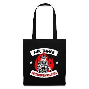 Déclaration des pompiers Brigade de sauveteurs - Sac en tissu - noir - Devant