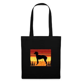 Hygenhund Dog Lover Silhouette Vintage Sunset - Sac en tissu - noir - Devant