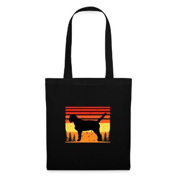 Griffon Fauve De Bretagne Dog Silhouette Retro - Tote Bag - black - Front