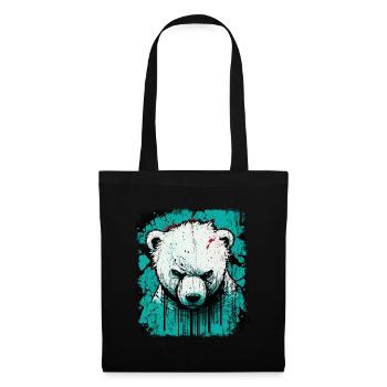 Angry Polar Bear - Tote Bag - black - Front