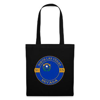 North Las Vegas Nevada Flag USA Souvenir Badge - Sac en tissu - noir - Devant
