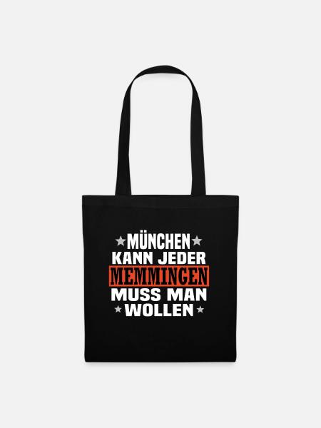 Memmingen - Stoffbeutel - Schwarz