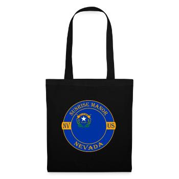 Sunrise Manor Nevada Flag USA Souvenir Badge - Sac en tissu - noir - Devant