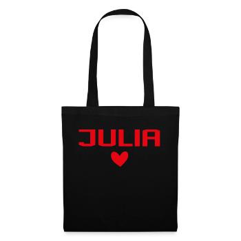 Julia Cœur - Sac en tissu - noir - Devant