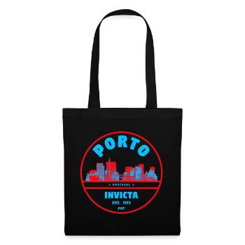 Porto Portugal - Sac en tissu - noir - Devant