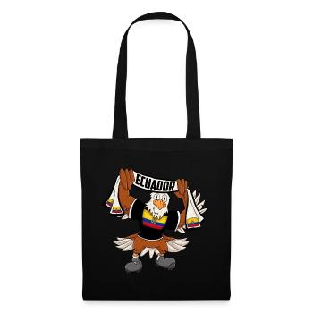Aigle de l’Équateur - Sac en tissu - noir - Devant