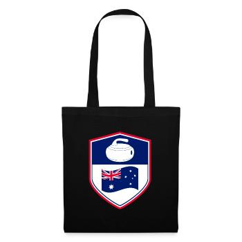 Australian Flag Curling Winter Ice Sport Australia - Tote Bag - black - Front
