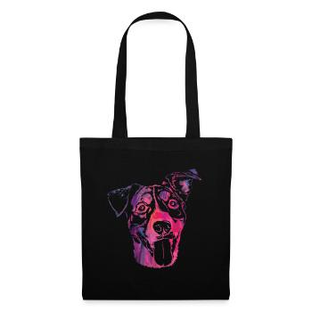 Abstract Paws Animal Dog Design For Paw Owners - Stoffbeutel - Schwarz - Vorne