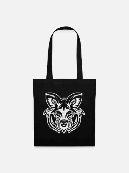 Spirit of the forest, white - Tote Bag - black