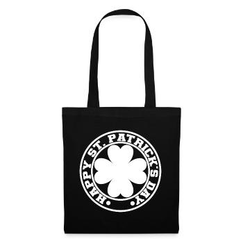 Cadeau de la Saint-Patrick Trèfle Hommes, Femmes, Enfants - Sac en tissu - noir - Devant