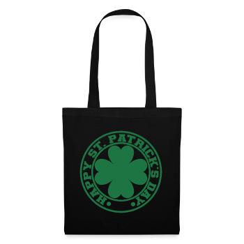 Cadeau de la Saint-Patrick Trèfle Hommes, Femmes, Enfants - Sac en tissu - noir - Devant