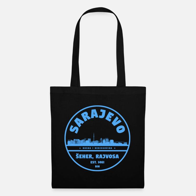 Badge de la ville de Sarajevo - Sac en tissu - noir