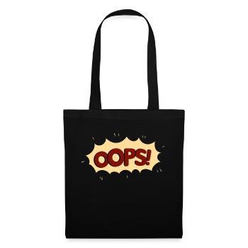 OOPS red - Tote Bag - black - Front