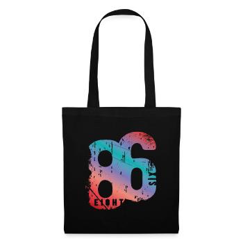 Millésime 1986 - Sac en tissu - noir - Devant