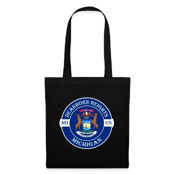 Dearborn Heights Michigan Flagge USA Reisesouvenir - Stoffbeutel - Schwarz - Vorne