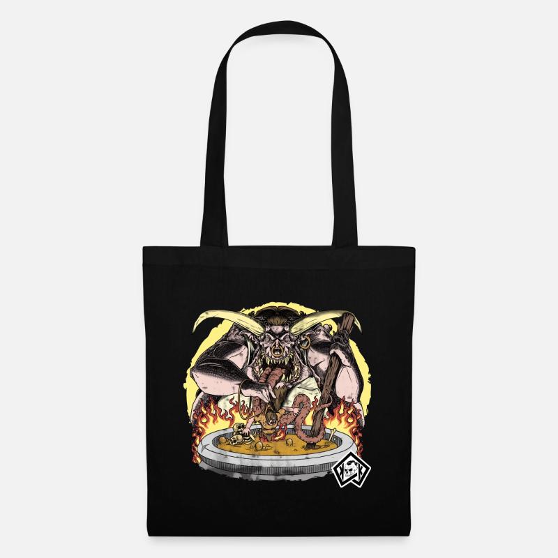 Cook, cook, chef, soup pot, hell - Tote Bag - black