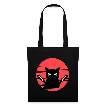 Cosplay Anime Manga Katze Zeichentrick Popkultur - Stoffbeutel - Schwarz - Vorne