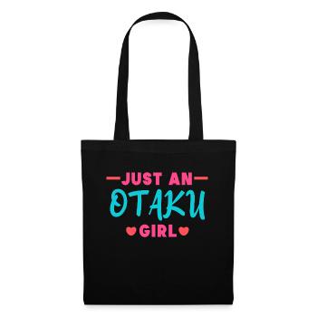 Popkultur Japan Anime Manga Herz Statement - Stoffbeutel - Schwarz - Vorne