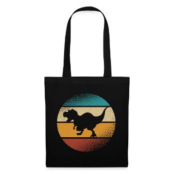 T-Rex - Sac en tissu - noir - Devant