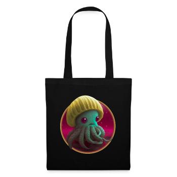 Baby Octopus Octopus with Cap - Tote Bag - black - Front